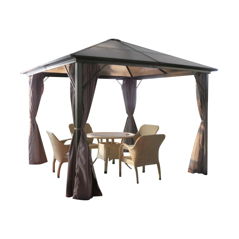 Heavy Duty Patio Gazebo With Privacy Netting